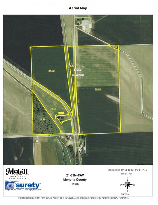 Land Auction - 194.57 Acres in Franklin Township, Monona County, Iowa - Farrell D. Barney Estate